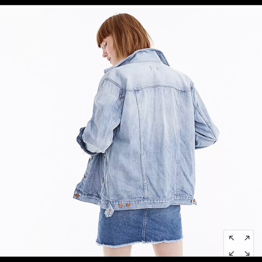 J. Crew Oversized Denim Jacket - Picture 2 of 4